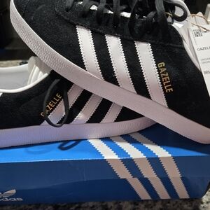 Adidas Gazelle Black and White Sneakers